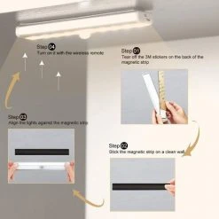 HEGUYEY 3 PACK Lampe De Placard 20 LED Lampe Sans Fil Télécommandées USB Rechargeable, Lumières LED De Nuit Adhésives 7 HEGUYEY 3 PACK Lampe De Placard 20 LED Lampe Sans Fil Télécommandées USB Rechargeable, Lumières LED De Nuit Adhésives -Promos Réglette & réglette LED Boutique 63690812 3