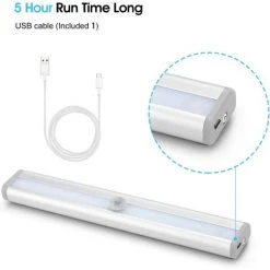 HEGUYEY 3 PACK Lampe De Placard 20 LED Lampe Sans Fil Télécommandées USB Rechargeable, Lumières LED De Nuit Adhésives 9 HEGUYEY 3 PACK Lampe De Placard 20 LED Lampe Sans Fil Télécommandées USB Rechargeable, Lumières LED De Nuit Adhésives -Promos Réglette & réglette LED Boutique 63690812 5