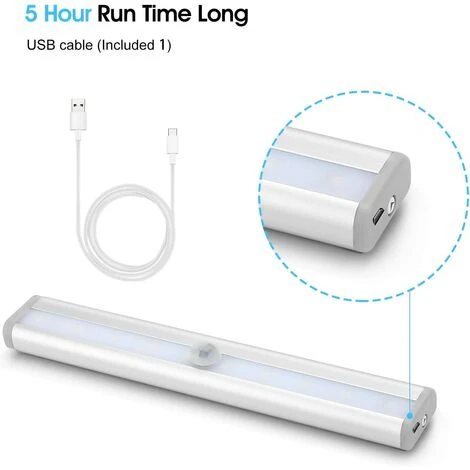 HEGUYEY 3 PACK Lampe De Placard 20 LED Lampe Sans Fil Télécommandées USB Rechargeable, Lumières LED De Nuit Adhésives 5 HEGUYEY 3 PACK Lampe De Placard 20 LED Lampe Sans Fil Télécommandées USB Rechargeable, Lumières LED De Nuit Adhésives – Image 5