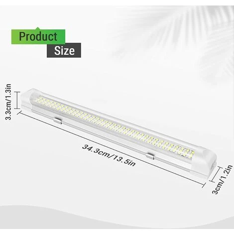 PERLE RARE 2PCS 12V LED Intérieur Light Bar Car Lighting 108LED Avec On / Off Switch Pour Van Camping Truck Boat (2PCS) 3 PERLE RARE 2PCS 12V LED Intérieur Light Bar Car Lighting 108LED Avec On / Off Switch Pour Van Camping Truck Boat (2PCS) – Image 3