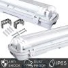 VINGO VINGO Luminaire LED Anti-humidité 9W 60cm Blanc Plafonnier De Bureau Pour Salle De Bain Cave Cuisin IP65