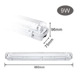VINGO VINGO Luminaire LED Anti-humidité 9W 60cm Blanc Plafonnier De Bureau Pour Salle De Bain Cave Cuisin IP65 -Promos Réglette & réglette LED Boutique 63739026 3
