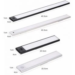 GroupM Lumière Blanche Noire 40CM Capteur De Lumière Capteur De Corps Humain Intelligent Ultra-mince Led Lumière 8 GroupM Lumière Blanche Noire 40CM Capteur De Lumière Capteur De Corps Humain Intelligent Ultra-mince Led Lumière -Promos Réglette & réglette LED Boutique 63889375 4