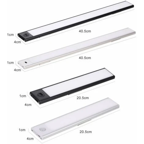 GroupM Lumière Blanche Noire 40CM Capteur De Lumière Capteur De Corps Humain Intelligent Ultra-mince Led Lumière 4 GroupM Lumière Blanche Noire 40CM Capteur De Lumière Capteur De Corps Humain Intelligent Ultra-mince Led Lumière – Image 4