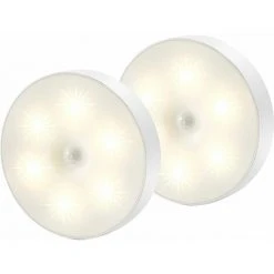 GroupM Veilleuse Sans Interrupteur à Induction Lumière Chaude Chambre De Chevet Magnétique Petite Lampe De Table