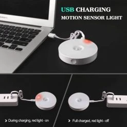 GroupM Veilleuse Sans Interrupteur à Induction Lumière Chaude Chambre De Chevet Magnétique Petite Lampe De Table -Promos Réglette & réglette LED Boutique 63892847 5