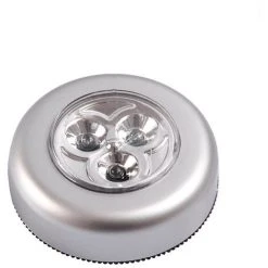 CARILLONSàVENT Lot De 5 Lampe Spot LED Autocollant Éclairage Supplémentaire Alimenté Par 3 Piles/Batteries Pour Penderie/Placard/Étagère/Entrée/Cuisine/Passage - Argent,Carivent