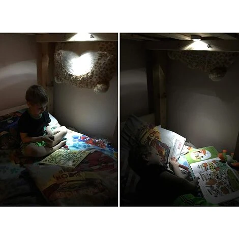 CARILLONSàVENT Lot De 5 Lampe Spot LED Autocollant Éclairage Supplémentaire Alimenté Par 3 Piles/Batteries Pour Penderie/Placard/Étagère/Entrée/Cuisine/Passage - Argent,Carivent 5 CARILLONSàVENT Lot De 5 Lampe Spot LED Autocollant Éclairage Supplémentaire Alimenté Par 3 Piles/Batteries Pour Penderie/Placard/Étagère/Entrée/Cuisine/Passage - Argent,Carivent – Image 5