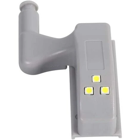 QERSTA 10PCS Charnière LED Lumière Universal, Appliques Murales LED, Veilleuses Lampe De Charnière, Lampe Éclairage Encastré(Blanc Froid) 3 QERSTA 10PCS Charnière LED Lumière Universal, Appliques Murales LED, Veilleuses Lampe De Charnière, Lampe Éclairage Encastré(Blanc Froid) – Image 3