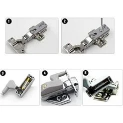 WAVE 10pcs Lumière De Placard Charnière LED Lumière Du Capteur Lampe De Nuit Penderie Cabinet Armoire Veilleuse(Blanc Chaud) -Promos Réglette & réglette LED Boutique 64529350 5