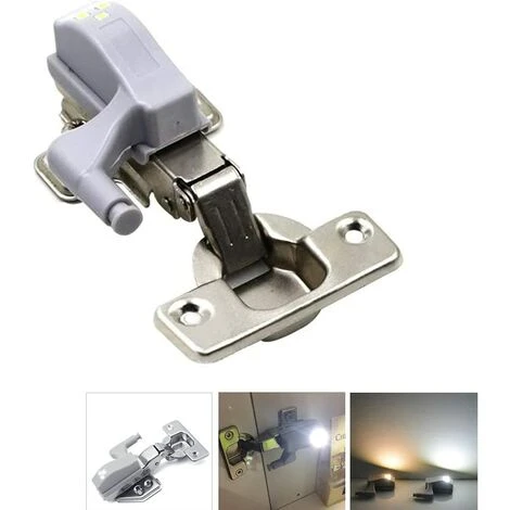 WAVE Led Cabinet Lumière, Armoire Placard Armoire Penderie Veilleuses, Charnière LED Capteur Lumière, Lampe De Charnière Universelle, 8PCS 1 WAVE Led Cabinet Lumière, Armoire Placard Armoire Penderie Veilleuses, Charnière LED Capteur Lumière, Lampe De Charnière Universelle, 8PCS