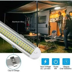DENUOTOP Reglette LED 12v,Lampes LED Pour Camping Car,Éclairage Pour Camping-Car, LED Éclairage Intérieur De Voiture Avec Interrupteur, Pour Camping-Car,Caravane,Bateau,Cuisine,Salle De Bain Chambre 7 DENUOTOP Reglette LED 12v,Lampes LED Pour Camping Car,Éclairage Pour Camping-Car, LED Éclairage Intérieur De Voiture Avec Interrupteur, Pour Camping-Car,Caravane,Bateau,Cuisine,Salle De Bain Chambre -Promos Réglette & réglette LED Boutique 64684326 3