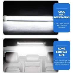 DENUOTOP Reglette LED 12v,Lampes LED Pour Camping Car,Éclairage Pour Camping-Car, LED Éclairage Intérieur De Voiture Avec Interrupteur, Pour Camping-Car,Caravane,Bateau,Cuisine,Salle De Bain Chambre 8 DENUOTOP Reglette LED 12v,Lampes LED Pour Camping Car,Éclairage Pour Camping-Car, LED Éclairage Intérieur De Voiture Avec Interrupteur, Pour Camping-Car,Caravane,Bateau,Cuisine,Salle De Bain Chambre -Promos Réglette & réglette LED Boutique 64684326 4