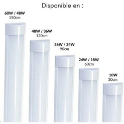 Réglette Lumineuse 120cm 36W - Blanc Chaud 2300K - 3500K - SILAMP - Blanc Chaud 2300K - 3500K -Promos Réglette & réglette LED Boutique 6503109 5