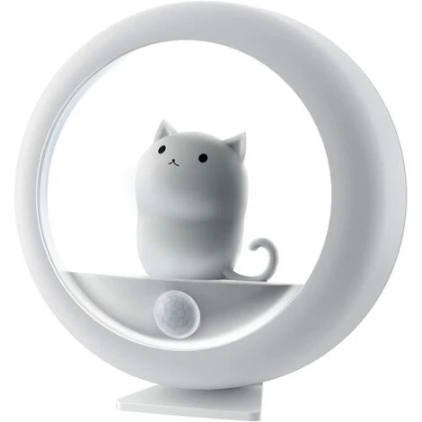 OSQI Veilleuse à Détecteur De Mouvement Rechargeable - Veilleuses Magnétiques Luminosité Réglable Stick-Anywhere Chat Lampe Pour Mur Chambre Armoire Placard Escaliers 1 OSQI Veilleuse à Détecteur De Mouvement Rechargeable - Veilleuses Magnétiques Luminosité Réglable Stick-Anywhere Chat Lampe Pour Mur Chambre Armoire Placard Escaliers