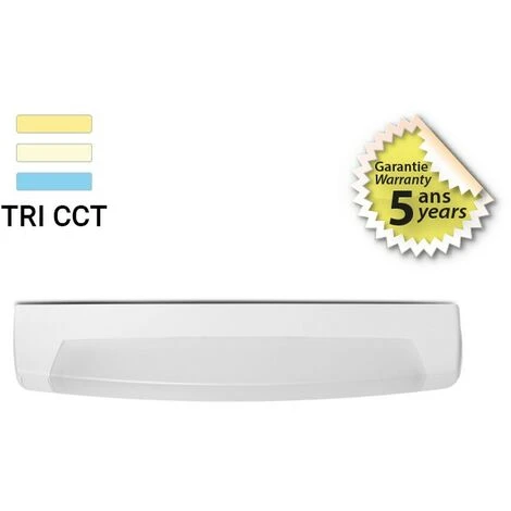 MIIDEX LIGHTING Réglette Salle De Bain LED 8W (70W) IP44 CCT 3000-4000-6000°K Avec Interrupteur 1 MIIDEX LIGHTING Réglette Salle De Bain LED 8W (70W) IP44 CCT 3000-4000-6000°K Avec Interrupteur