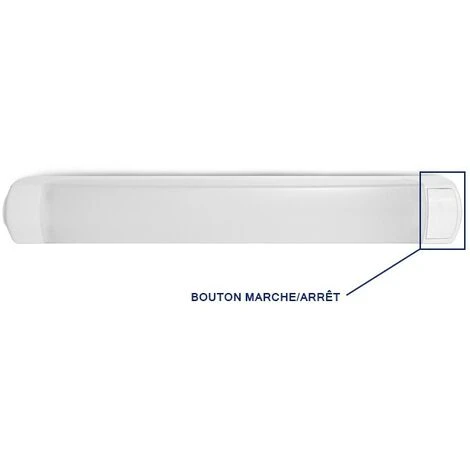 MIIDEX LIGHTING Réglette Salle De Bain LED 8W (70W) IP44 CCT 3000-4000-6000°K Avec Interrupteur 2 MIIDEX LIGHTING Réglette Salle De Bain LED 8W (70W) IP44 CCT 3000-4000-6000°K Avec Interrupteur – Image 2