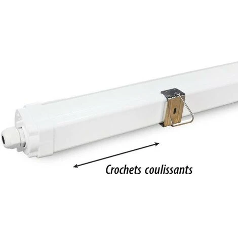 MIIDEX LIGHTING Boitier IP65 LED Intégrées 35W (315W) Blanc 5000°K 1255mm Opale Traversant 5 MIIDEX LIGHTING Boitier IP65 LED Intégrées 35W (315W) Blanc 5000°K 1255mm Opale Traversant – Image 5