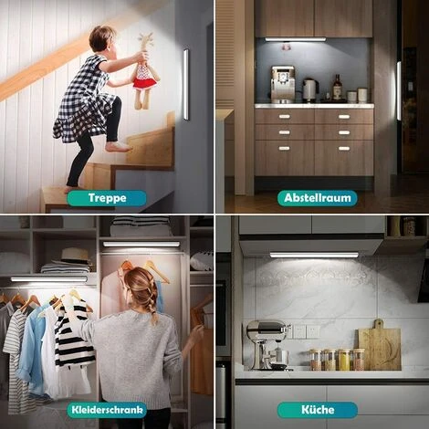 YEURIé Lampe De Placard 60 LEDs Rechargeable,1000mAh Batterie Lumière D'Armoire Eclairage Placard,lampe Placard Sans Fil à Détecteur De Mouvement,Bande Magnetique Adhésive Veilleuse 2 YEURIé Lampe De Placard 60 LEDs Rechargeable,1000mAh Batterie Lumière D'Armoire Eclairage Placard,lampe Placard Sans Fil à Détecteur De Mouvement,Bande Magnetique Adhésive Veilleuse – Image 2