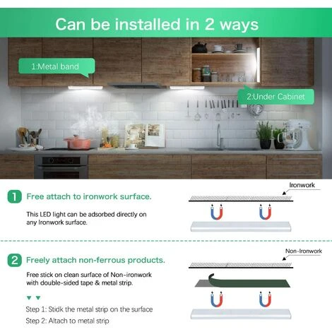 MEZHENG Lampe De Placard 24 LED, Sans Fil, Rechargeable Par USB, Aimanté, Détecteur De Mouvement, 4 Modes D’Éclairage, Portable. Lumière De Placard, Baladeuse De Secours, Veilleuse Enfant (Blanc) 4 MEZHENG Lampe De Placard 24 LED, Sans Fil, Rechargeable Par USB, Aimanté, Détecteur De Mouvement, 4 Modes D’Éclairage, Portable. Lumière De Placard, Baladeuse De Secours, Veilleuse Enfant (Blanc) – Image 4