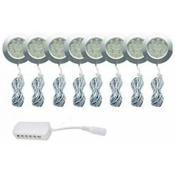 NAXUNNN 8pcs 12V3W Spot LED Lampe Ultra Fin Pour Campingcar Camion Caravane Bus, Convient à La Garderobe, Aux Armoires De Cuisine, Au Placard, à La Bibliothèque Couleur Blanch Nature 6000K