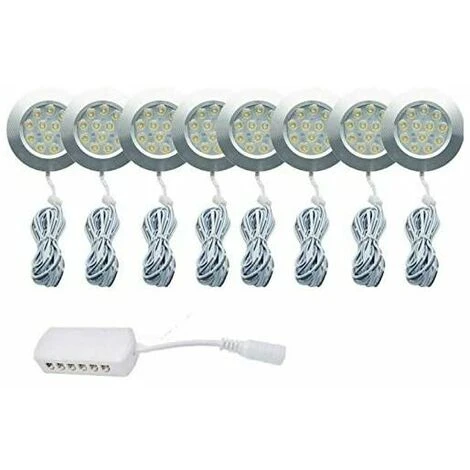 NAXUNNN 8pcs 12V3W Spot LED Lampe Ultra Fin Pour Campingcar Camion Caravane Bus, Convient à La Garderobe, Aux Armoires De Cuisine, Au Placard, à La Bibliothèque Couleur Blanch Nature 6000K 1 NAXUNNN 8pcs 12V3W Spot LED Lampe Ultra Fin Pour Campingcar Camion Caravane Bus, Convient à La Garderobe, Aux Armoires De Cuisine, Au Placard, à La Bibliothèque Couleur Blanch Nature 6000K