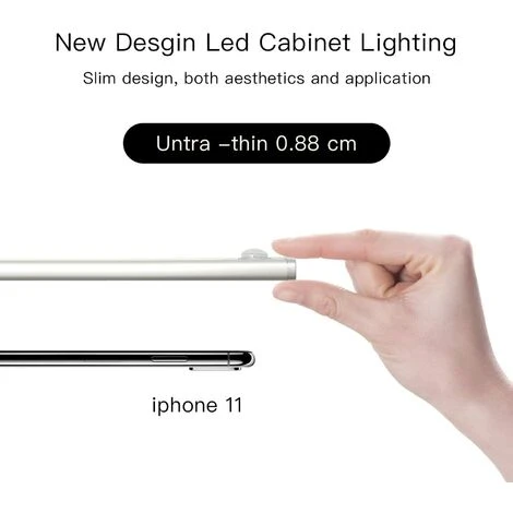 OCXIN Pièces LED Sous Meuble Lumineux, Bande LED Rechargeable 30 Cm éclairage De Cuisine Avec Détecteur De Mouvement éclairage D'armoire Bande Lumineuse éclairage D'armoire Pour Cuisine, Placard, Coffre, Escalier 2 OCXIN Pièces LED Sous Meuble Lumineux, Bande LED Rechargeable 30 Cm éclairage De Cuisine Avec Détecteur De Mouvement éclairage D'armoire Bande Lumineuse éclairage D'armoire Pour Cuisine, Placard, Coffre, Escalier – Image 2