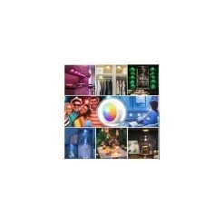 ZHUOXUAN Paquet De 3 RGB 13 Lampe De Placard/Armoire,Lampe LED Veilleuse Couleurs Sans Fil, D'atténuation De Luminosité Avec Télécommande Alimentée Par Batterie, [Classe énergétique A+] -Promos Réglette & réglette LED Boutique 67170556 4