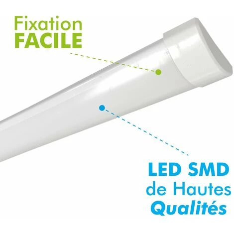 ARUM LIGHTING Réglette LED Extra Plate LINE 32W IP40 3400Lm 118cm | Température De Couleur: Blanc Froid 6000K 3 ARUM LIGHTING Réglette LED Extra Plate LINE 32W IP40 3400Lm 118cm | Température De Couleur: Blanc Froid 6000K – Image 3