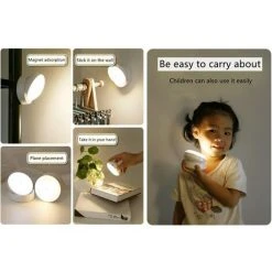 Longziming-LED Induction Night Light Kitchen Corridor Room Toilet Auxiliary Light (Lumière Blanche 1 Pack) -Promos Réglette & réglette LED Boutique 67494418 5