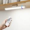 OCXIN LED Lampe Dimmable De Placard 34cm Avec Télécommande, Applique Murale Tactile Et Rechargeable, Lumière Réglette Led Ajustable Sous Meuble Cuisine Sans Fil à 3 Modes D'Eclairage 4000K-6500K