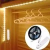 YIENJAOY AGILITY 60LED De Lumière De Bande De 1 M, Lumière De Garde-robe LED Veilleuse Avec Capteur De Mouvement ，Utilisé Pour: Armoire, Fond De Lit, Cuisine, Placard, Etc. [6500K Blanc]