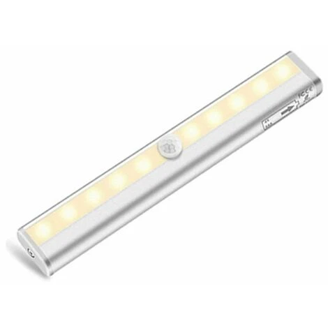 BF 1 Pièce Intelligente Corps Humain Induction Lumière Veilleuse Armoire Lumière USB Batterie 10 LED Couloir Allée Lumière 1 BF 1 Pièce Intelligente Corps Humain Induction Lumière Veilleuse Armoire Lumière USB Batterie 10 LED Couloir Allée Lumière