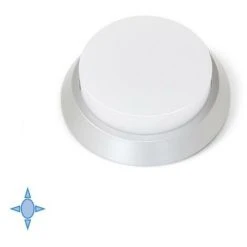 Emuca Spot LED, D. 100 Mm, De Surface, Lumière Blanc Froid, Plastique, Gris Métallisé - Talla