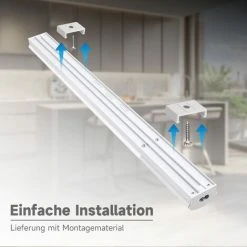 ORAYMIN Éclairage Sous Meuble Cuisine Led Avec Sans Contact, 7W 55CM 600LM 4000K Blanc Neutre Lumières D'armoire, Barre Lumineuse Sous Meuble, Lampe De Cuisine, éclairage D'armoire, éclairage D'étagère, Armoire [Classe énergétique F] - Blanc -Promos Réglette & réglette LED Boutique 68556752 4