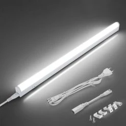 ORAYMIN LED Sous Meuble Cuisine Dimmable, Bande Led Cuisine 55 Cm 9 W 900 LM Lampe De Cuisine Sous-structure Bande Lumineuse, Lumière De Meuble LED 3000 K/4000 K/6500 K Réglable Pour Armoire, éclairage De Vitrine [Classe énergétique F] - Blanc