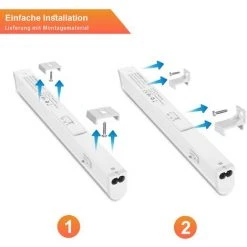 ORAYMIN LED Sous Meuble Cuisine Dimmable, Bande Led Cuisine 55 Cm 9 W 900 LM Lampe De Cuisine Sous-structure Bande Lumineuse, Lumière De Meuble LED 3000 K/4000 K/6500 K Réglable Pour Armoire, éclairage De Vitrine [Classe énergétique F] - Blanc -Promos Réglette & réglette LED Boutique 68556826 4