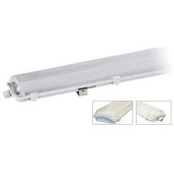 MIIDEX LIGHTING Boitier IP65 Pour 2 Tubes LED T8 1500 - Sans Ballast Et Branchement 1 Côté