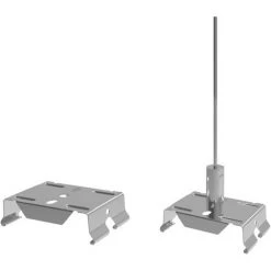 LEDKIA Kit De Suspension Barre Linéaire LED Trunking Acier - Acier