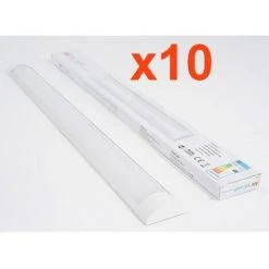 Réglette Lumineuse 60cm 18W (Pack De 10) - Blanc Froid 6000K - 8000K - SILAMP - Blanc Froid 6000K - 8000K 7 Réglette Lumineuse 60cm 18W (Pack De 10) - Blanc Froid 6000K - 8000K - SILAMP - Blanc Froid 6000K - 8000K -Promos Réglette & réglette LED Boutique 9591113 3